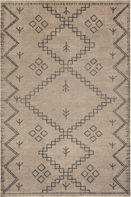 AreaRugs.com Machine Washable Wavaj Nwa1140A Natural Rug - AreaRugs.com - nwa1140a - 812