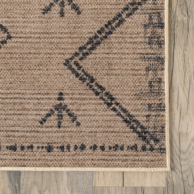 AreaRugs.com Machine Washable Wavaj Nwa1140A Natural Rug.