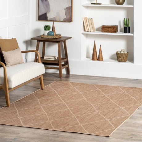 AreaRugs.com Machine Washable Wavaj Nwa1141A Natural Rug - AreaRugs.com - nwa1141a - 812