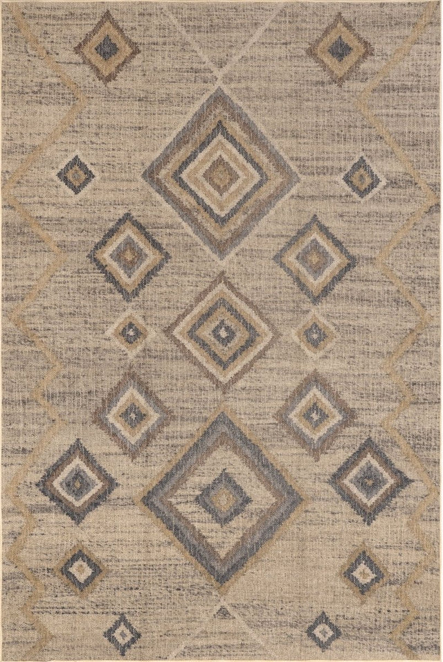 AreaRugs.com Machine Washable Wavaj Nwa1145A Natural Rug.