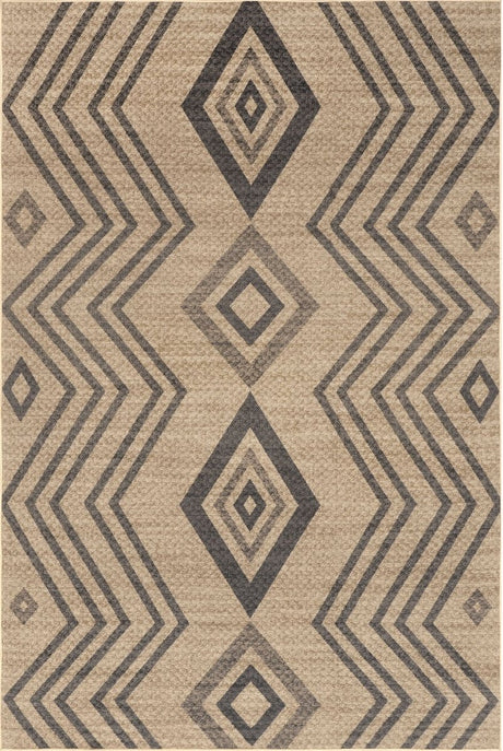 AreaRugs.com Machine Washable Wavaj Nwa1147A Natural Rug - AreaRugs.com - nwa1147a - 812