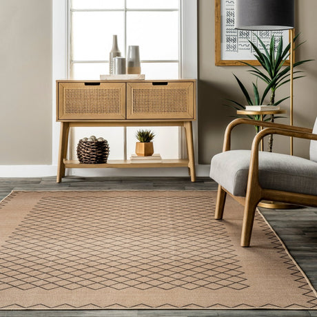 AreaRugs.com Machine Washable Wavaj Nwa1148A Natural Rug - AreaRugs.com - nwa1148a - 812