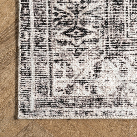 AreaRugs.com Machine Washable Wavaj Nwa1165A Light Gray Rug - AreaRugs.com - nwa1165a - 406