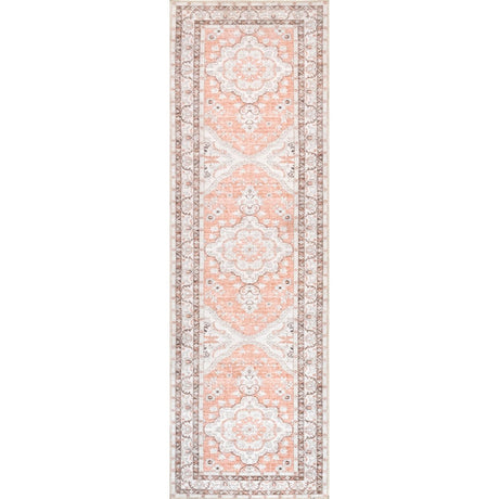 AreaRugs.com Machine Washable Wavaj Nwa1169A Peach Rug - AreaRugs.com - nwa1169a - 812