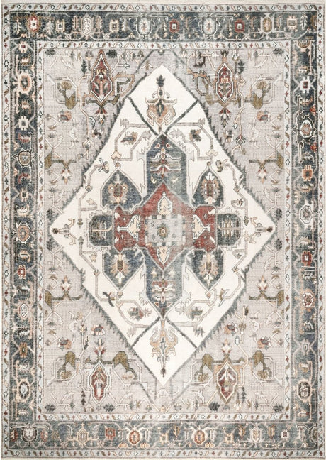 AreaRugs.com Machine Washable Wavaj Nwa1171A Ivory Rug - AreaRugs.com - nwa1171a - 406