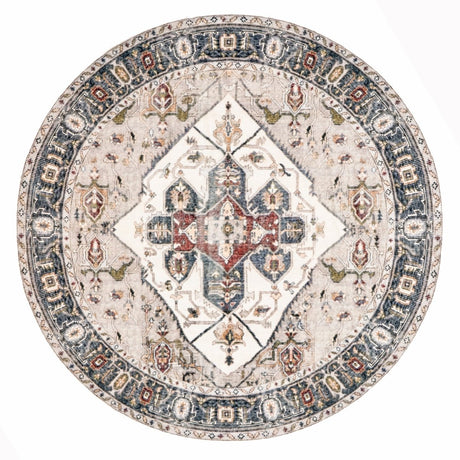 AreaRugs.com Machine Washable Wavaj Nwa1171A Ivory Rug - AreaRugs.com - nwa1171a - 406