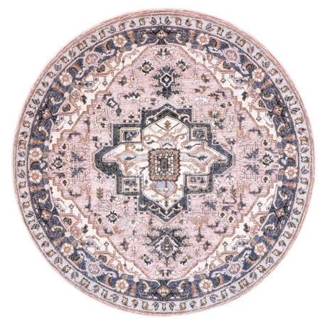 AreaRugs.com Machine Washable Wavaj Nwa1173A Pink Rug - AreaRugs.com - nwa1173a - 406