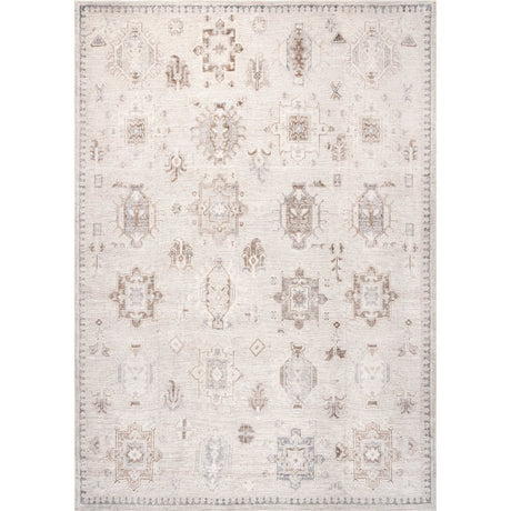 AreaRugs.com Machine Washable Wavaj Nwa1175A Beige Rug - AreaRugs.com - nwa1175a - 406