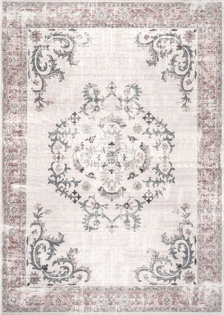 AreaRugs.com Machine Washable Wavaj Nwa1176A Light Gray Rug - AreaRugs.com - nwa1176a - 812