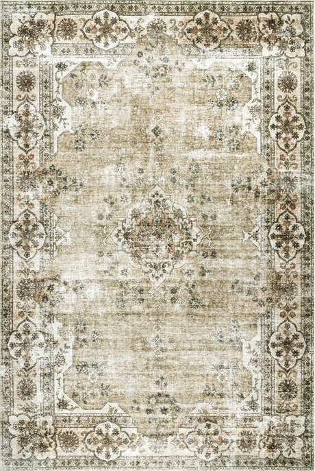 AreaRugs.com Machine Washable Wavaj Nwa1183A Beige Rug - AreaRugs.com - nwa1183a - 610