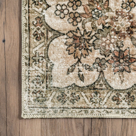 AreaRugs.com Machine Washable Wavaj Nwa1183A Beige Rug - AreaRugs.com - nwa1183a - 610