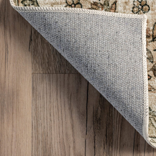 AreaRugs.com Machine Washable Wavaj Nwa1183A Beige Rug.