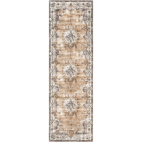 AreaRugs.com Machine Washable Wavaj Nwa1183B Light Pink Rug - AreaRugs.com - nwa1183b - 610