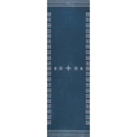 AreaRugs.com Machine Washable Wavaj Nwa1191B Navy Rug - AreaRugs.com - nwa1191b - 812