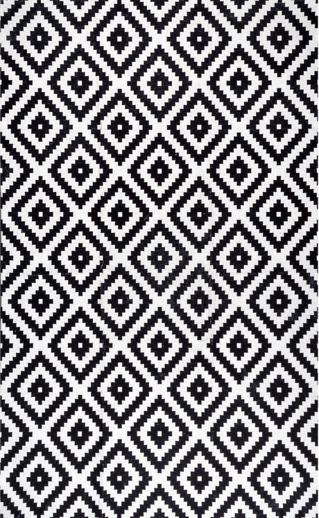 AreaRugs.com Machine Washable Wavaj Nwa1196A Black Rug - AreaRugs.com - nwa1196a - 610