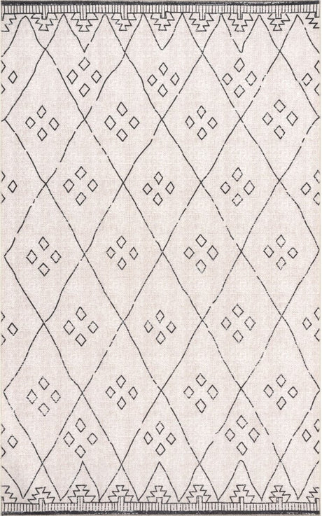 AreaRugs.com Machine Washable Wavaj Nwa1201A Ivory Rug - AreaRugs.com - nwa1201a - 610