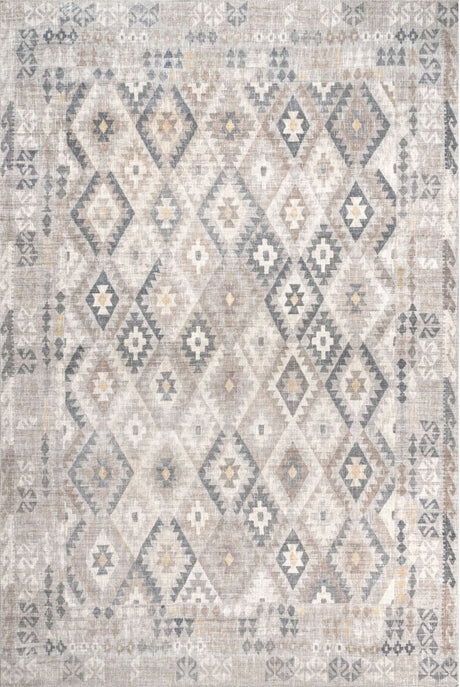 AreaRugs.com Machine Washable Wavaj Nwa1219A Beige Rug - AreaRugs.com - nwa1219a - 1016