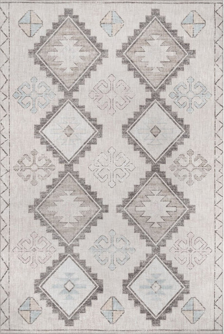 AreaRugs.com Machine Washable Wavaj Nwa1228A Khaki Rug - AreaRugs.com - nwa1228a - 1016