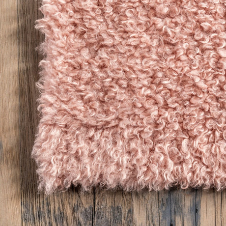 AreaRugs.com Machine Washable Wavaj Nwa1230B Pink Rug - AreaRugs.com - nwa1230b - 610