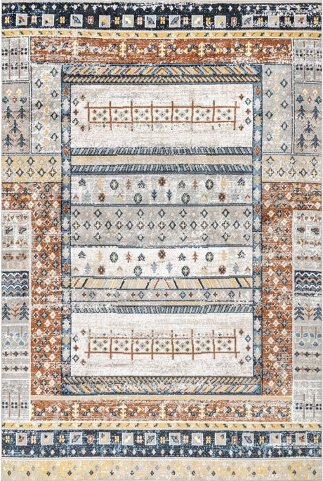 AreaRugs.com Machine Washable Wavaj Nwa1249A Beige Rug - AreaRugs.com - nwa1249a - 812