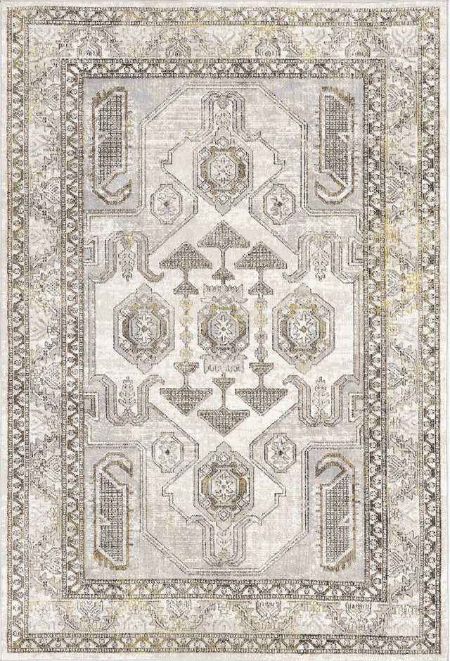 AreaRugs.com Machine Washable Wavaj Nwa1257A Beige Rug.