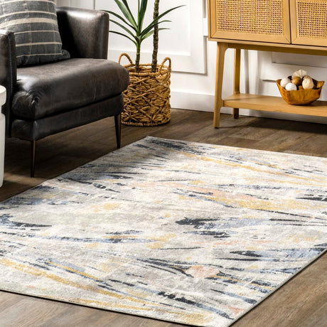 AreaRugs.com Machine Washable Wavaj Nwa1269A Beige Rug - AreaRugs.com - nwa1269a - 812