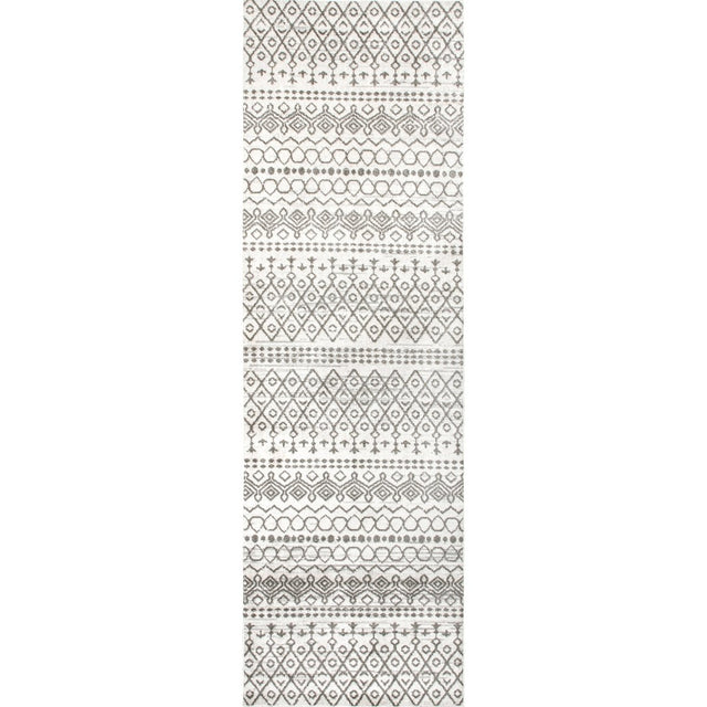 AreaRugs.com Machine Washable Wavaj Nwa1270A Ivory Rug.