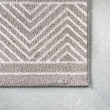 AreaRugs.com Machine Washable Wavaj Nwa1271B Gray Rug - AreaRugs.com - nwa1271b - 610