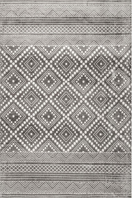 AreaRugs.com Machine Washable Wavaj Nwa1271B Gray Rug - AreaRugs.com - nwa1271b - 610