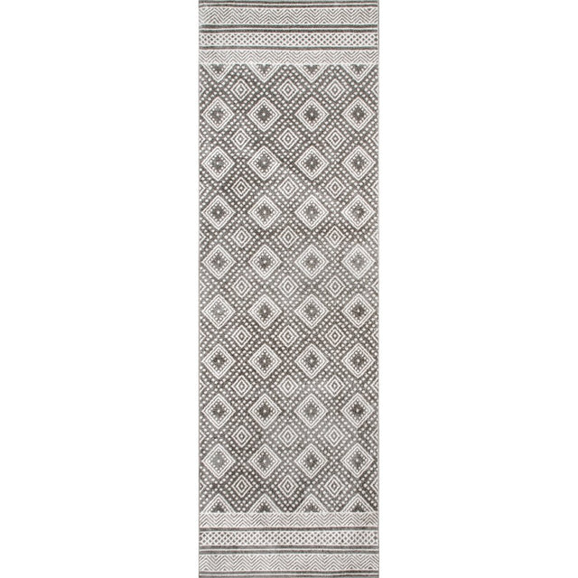 AreaRugs.com Machine Washable Wavaj Nwa1271B Gray Rug.