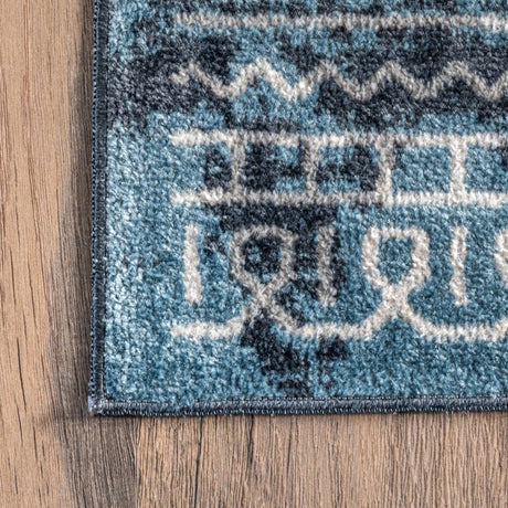 AreaRugs.com Machine Washable Wavaj Nwa1272A Blue Rug - AreaRugs.com - nwa1272a - 610