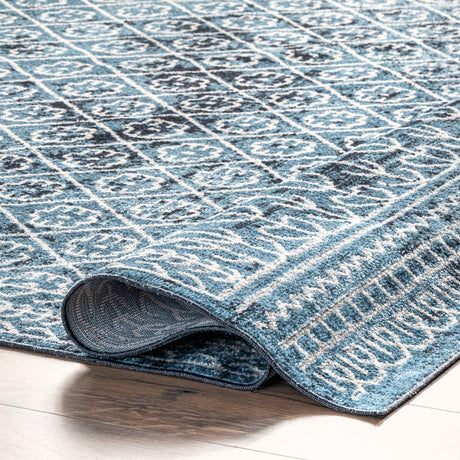 AreaRugs.com Machine Washable Wavaj Nwa1272A Blue Rug - AreaRugs.com - nwa1272a - 610