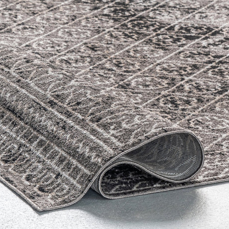 AreaRugs.com Machine Washable Wavaj Nwa1272B Gray Rug - AreaRugs.com - nwa1272b - 610