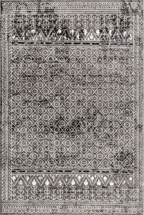 AreaRugs.com Machine Washable Wavaj Nwa1272B Gray Rug - AreaRugs.com - nwa1272b - 610