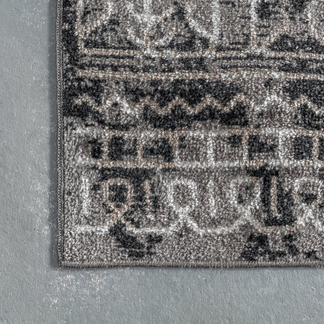 AreaRugs.com Machine Washable Wavaj Nwa1272B Gray Rug.