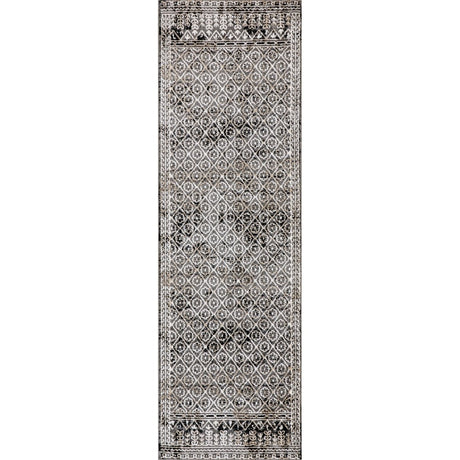 AreaRugs.com Machine Washable Wavaj Nwa1272B Gray Rug - AreaRugs.com - nwa1272b - 610