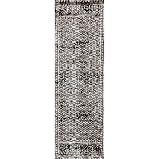 AreaRugs.com Machine Washable Wavaj Nwa1272B Gray Rug.