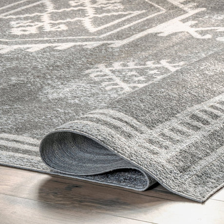 AreaRugs.com Machine Washable Wavaj Nwa1276A Gray Rug - AreaRugs.com - nwa1276a - 610