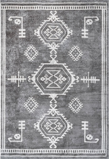 AreaRugs.com Machine Washable Wavaj Nwa1276A Gray Rug - AreaRugs.com - nwa1276a - 610