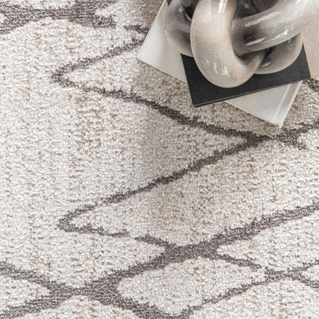 AreaRugs.com Machine Washable Wavaj Nwa1281A Beige Rug - AreaRugs.com - nwa1281a - 610