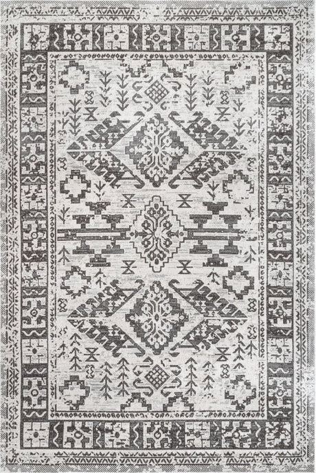 AreaRugs.com Machine Washable Wavaj Nwa1284A Gray Rug - AreaRugs.com - nwa1284a - 610