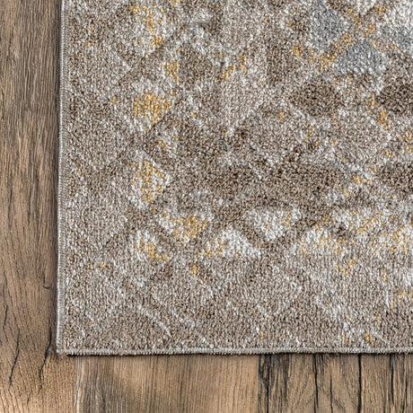 AreaRugs.com Machine Washable Wavaj Nwa1285A Beige Rug.