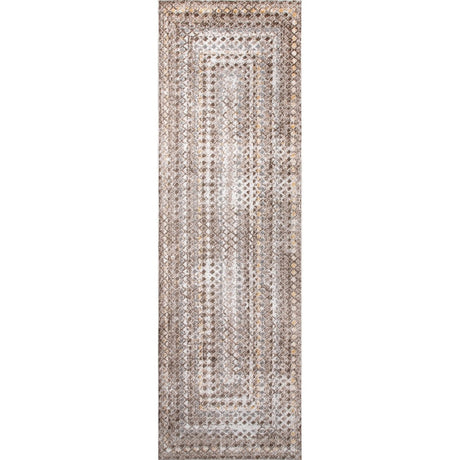 AreaRugs.com Machine Washable Wavaj Nwa1285A Beige Rug.