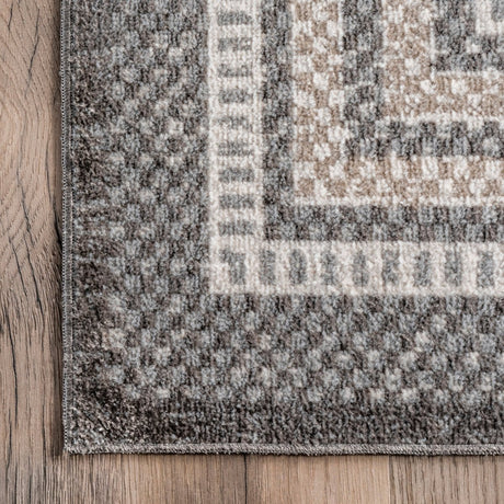 AreaRugs.com Machine Washable Wavaj Nwa1286A Gray Rug.