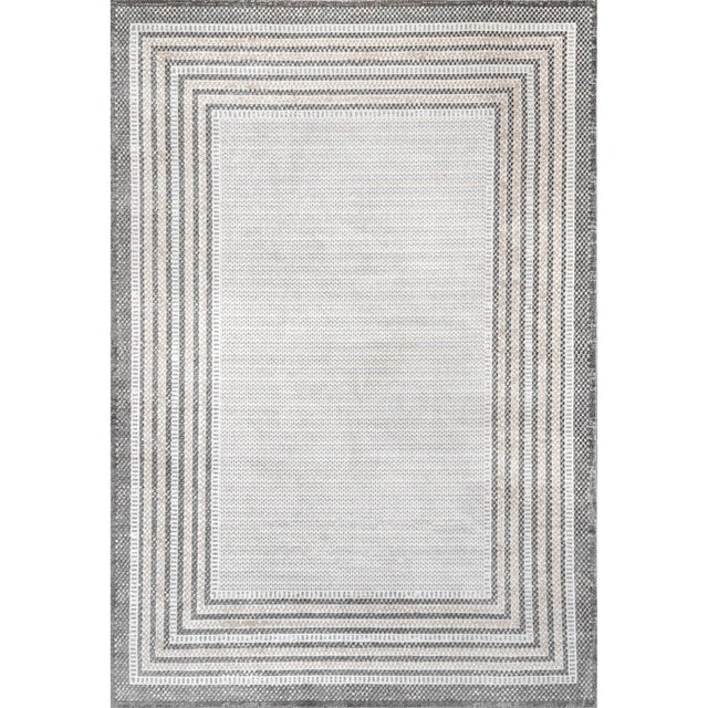 AreaRugs.com Machine Washable Wavaj Nwa1286A Gray Rug.