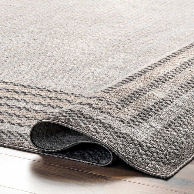 AreaRugs.com Machine Washable Wavaj Nwa1286A Gray Rug.