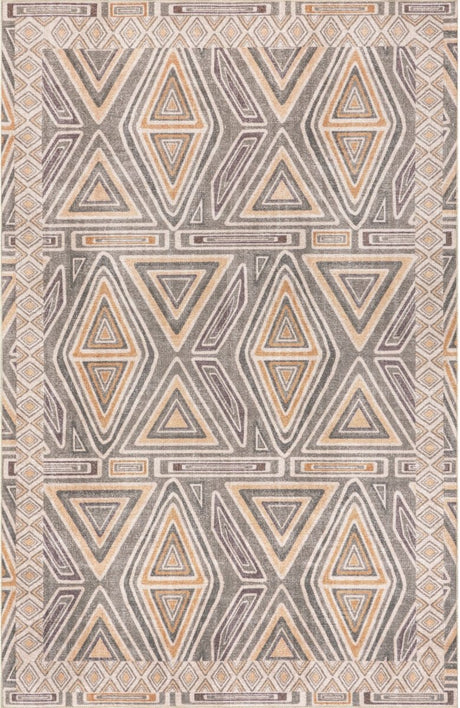 AreaRugs.com Machine Washable Wavaj Nwa1300A Beige Rug - AreaRugs.com - nwa1300a - 812