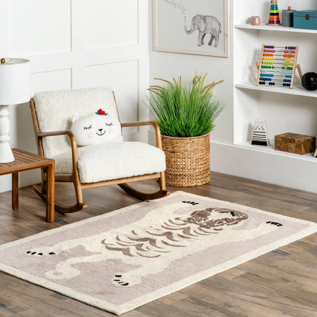 AreaRugs.com Machine Washable Wavaj Nwa1314A Ivory Rug - AreaRugs.com - nwa1314a - 610