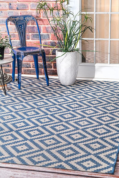 AreaRugs.com Nakra Fdhr46T Blue Rugs.