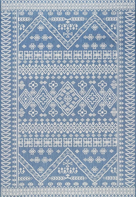 AreaRugs.com Nakra Fdhr48I Blue Rugs.